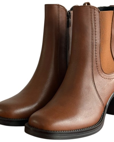 Δερμάτινο Γυναικείo Μποτάκι - F245