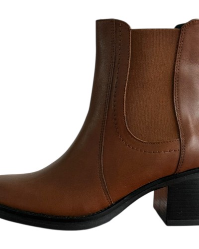 Δερμάτινο Γυναικείo Μποτάκι - F245