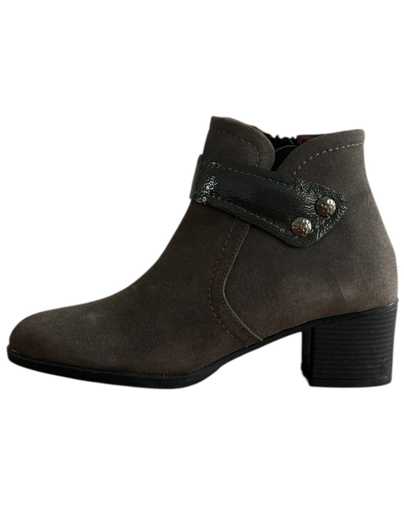 Δερμάτινο Γυναικείo Μποτάκι - F284