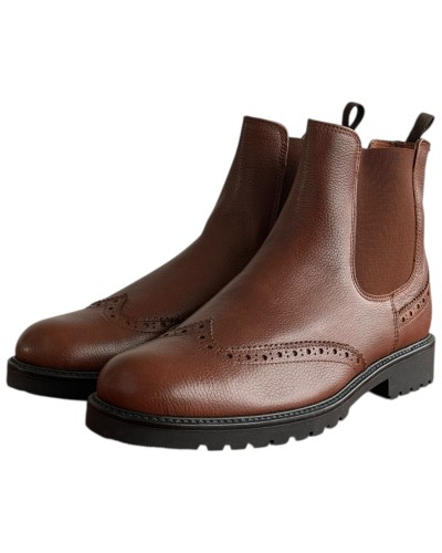  Δερμάτινο Ανδρικό Μποτάκι - F289