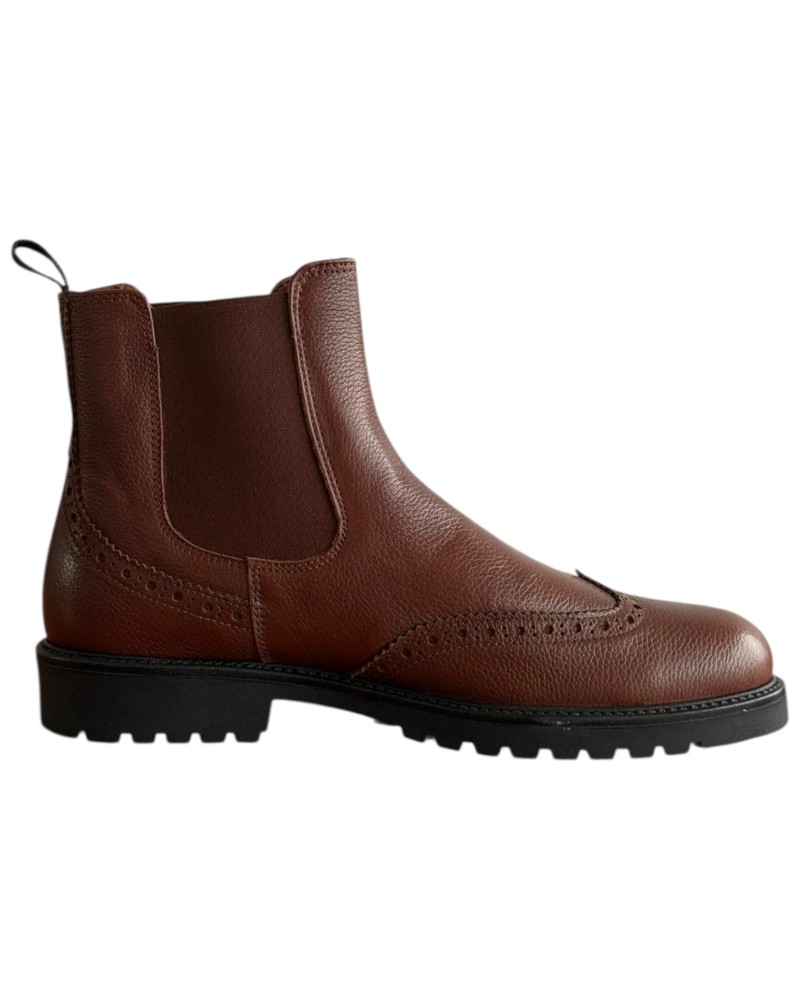  Δερμάτινο Ανδρικό Μποτάκι - F289