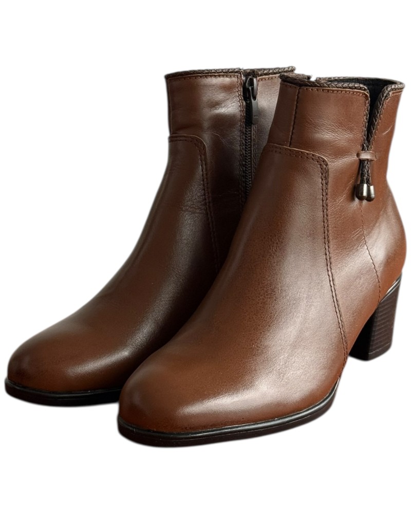 Δερμάτινο Γυναικείo Μποτάκι - F302