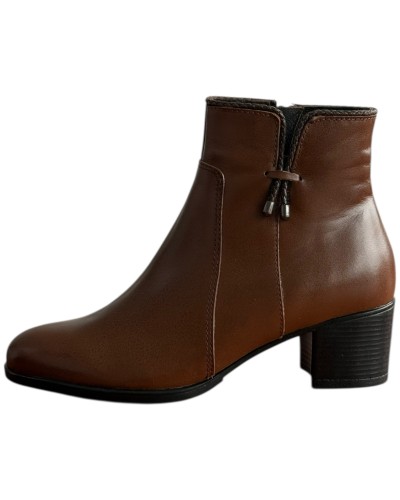 Δερμάτινο Γυναικείo Μποτάκι - F302