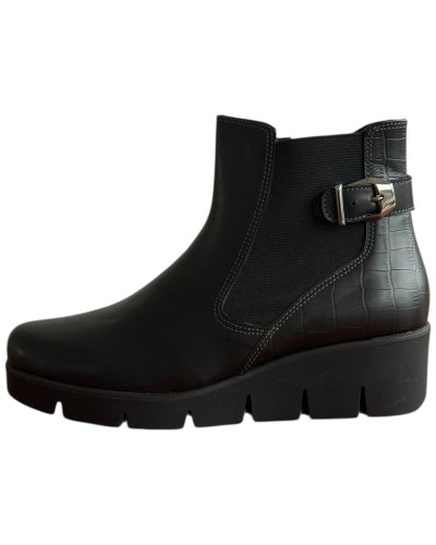 Δερμάτινο Γυναικείo Μποτάκι - F304