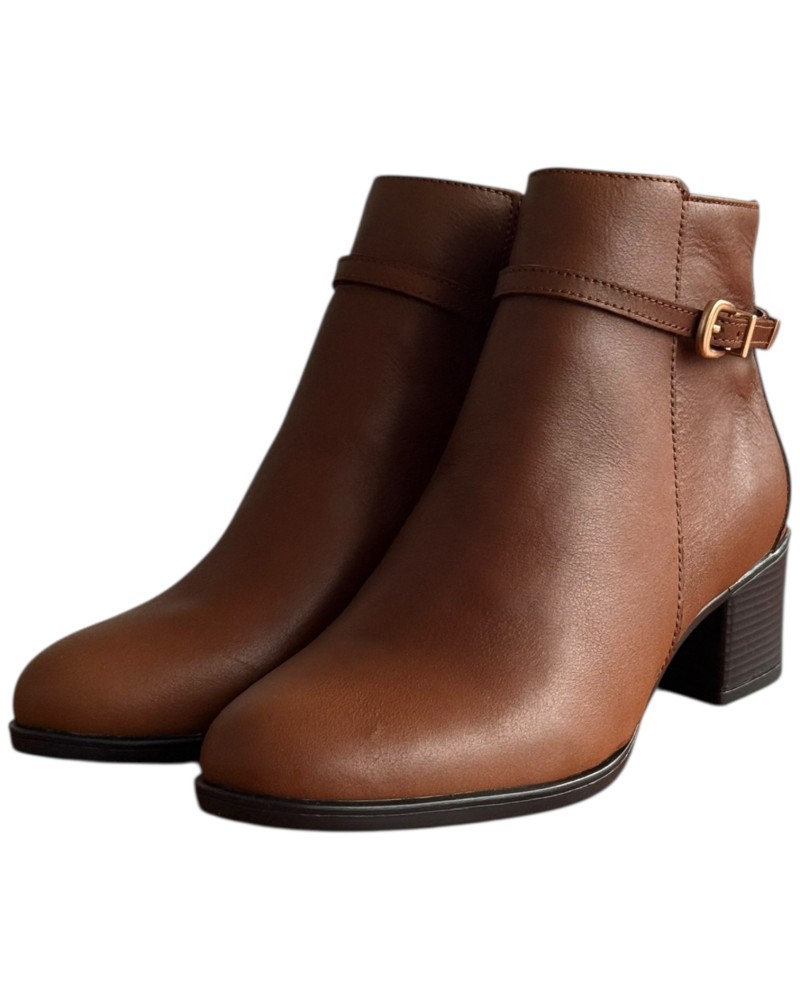 Δερμάτινο Γυναικείo Μποτάκι - F306