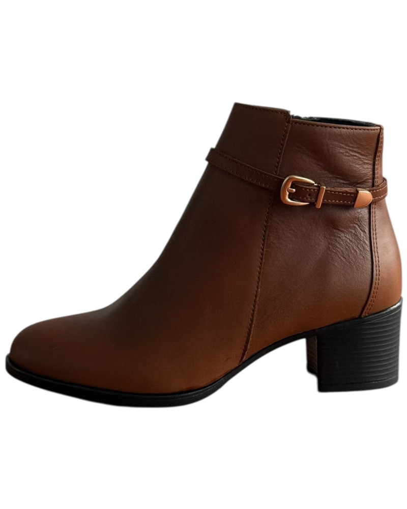 Δερμάτινο Γυναικείo Μποτάκι - F306