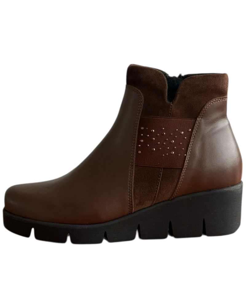 Δερμάτινο Γυναικείo Μποτάκι - F307