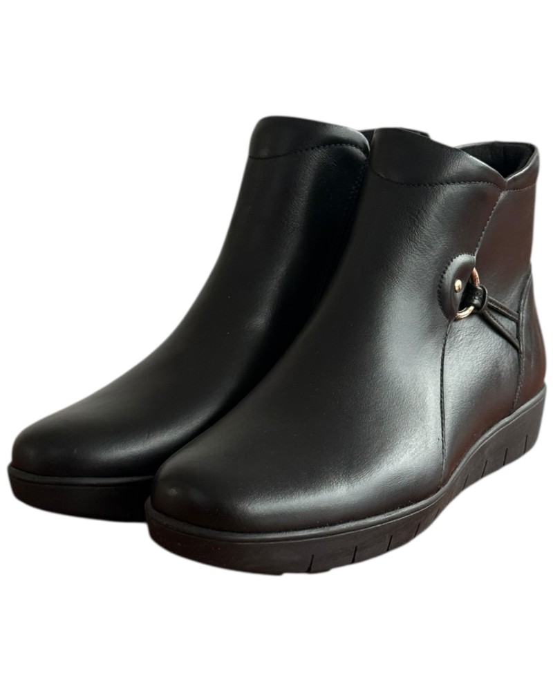 Δερμάτινο Γυναικείo Μποτάκι - F309