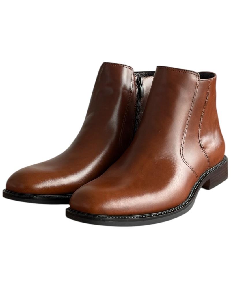  Δερμάτινο Ανδρικό Μποτάκι - F318