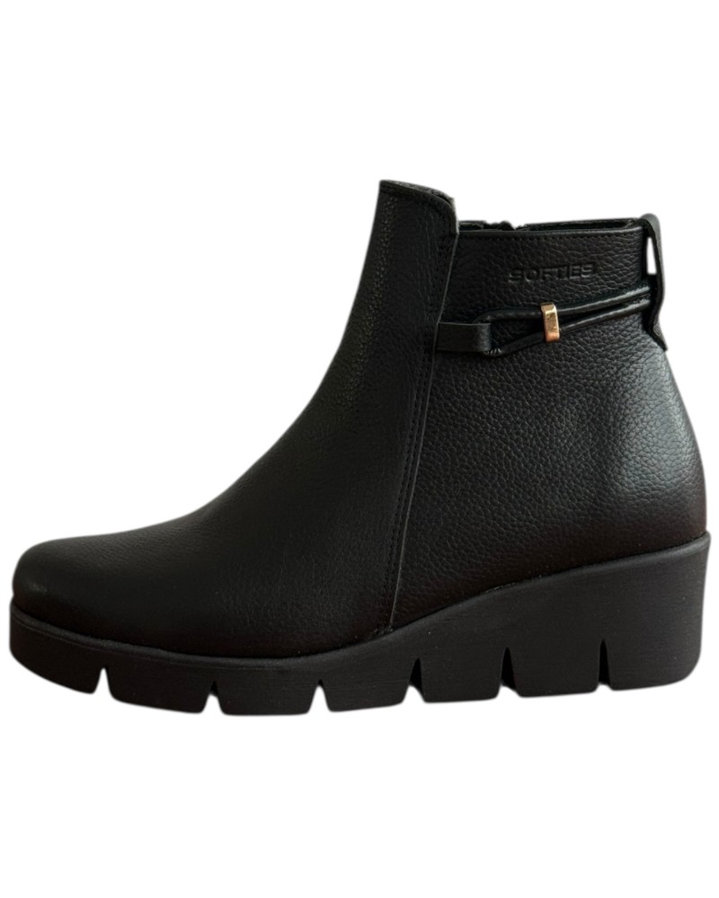 Δερμάτινο Γυναικείo Μποτάκι - F337