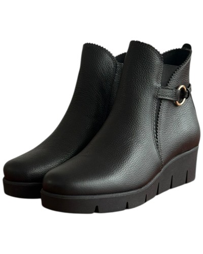 Δερμάτινο Γυναικείo Μποτάκι - F340