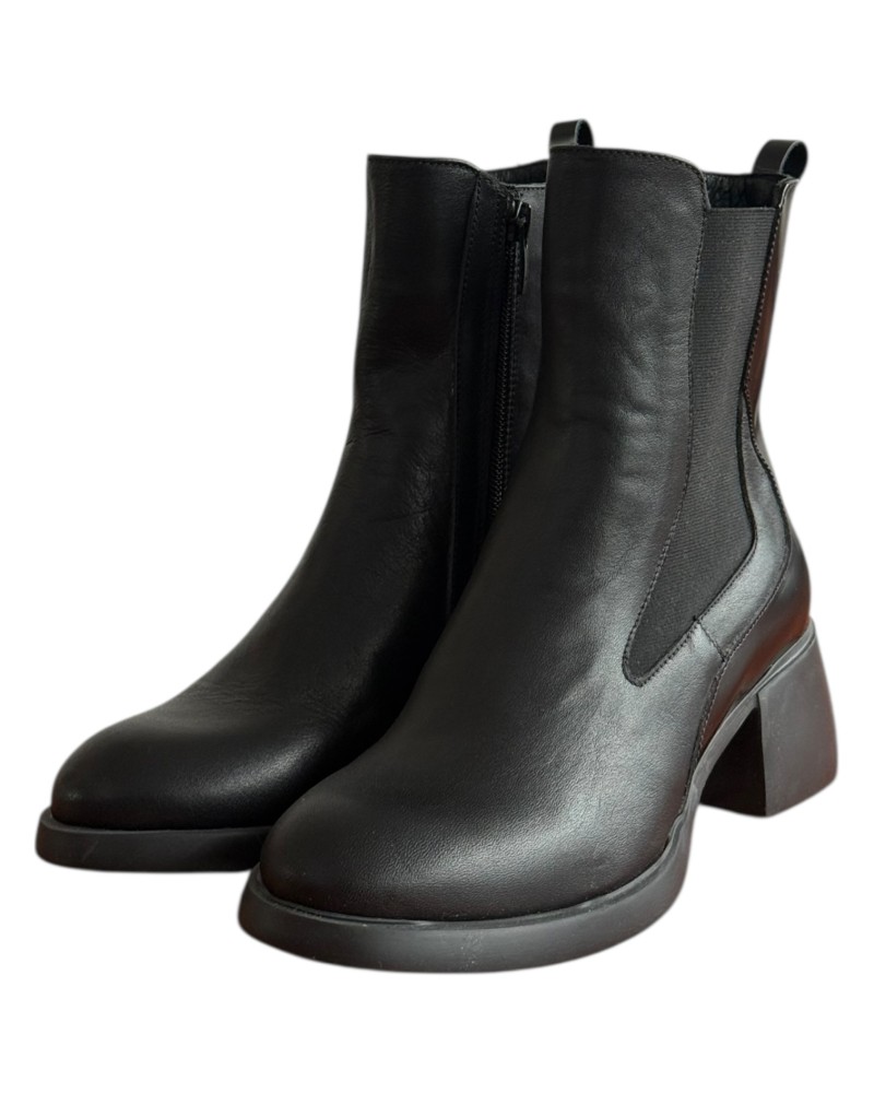 Δερμάτινο Γυναικείo Μποτάκι - F346