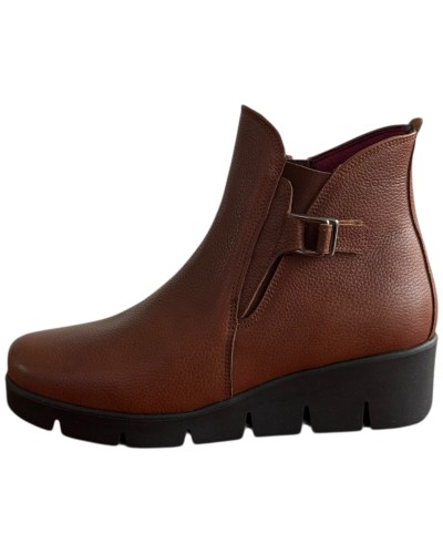 Δερμάτινο Γυναικείo Μποτάκι - F352