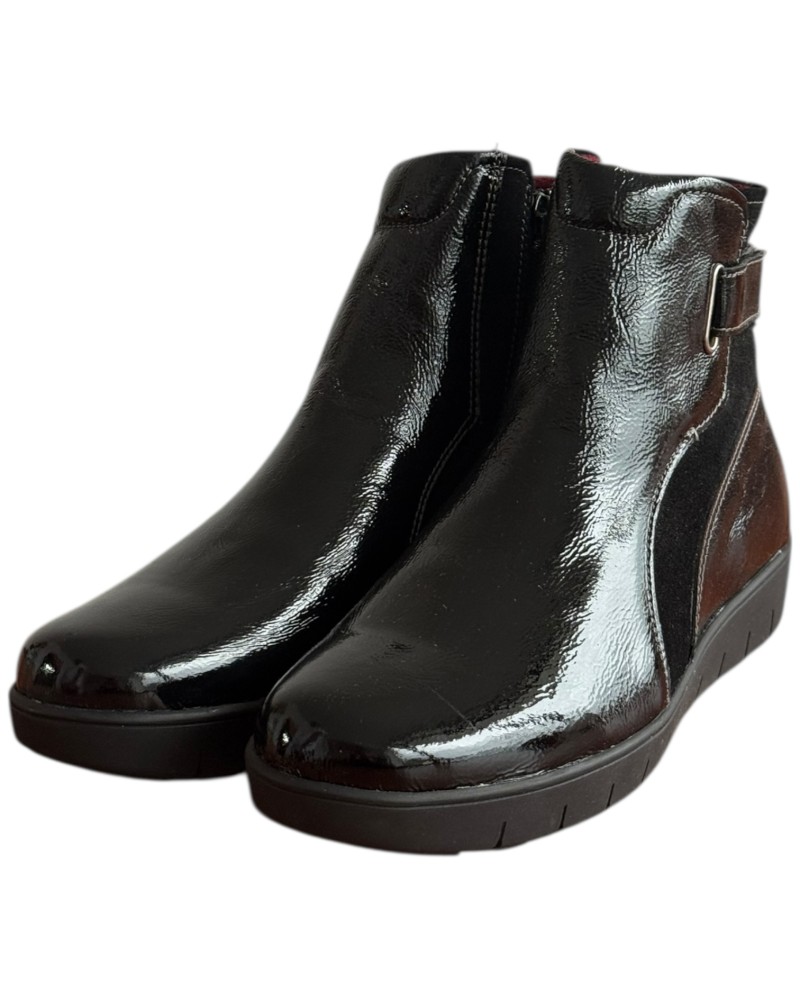 Δερμάτινο Γυναικείo Μποτάκι - F354