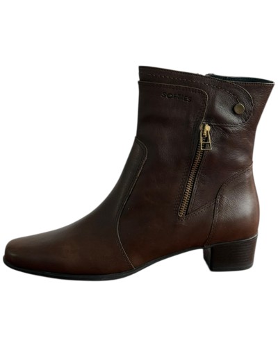 Δερμάτινο Γυναικείo Μποτάκι - F357