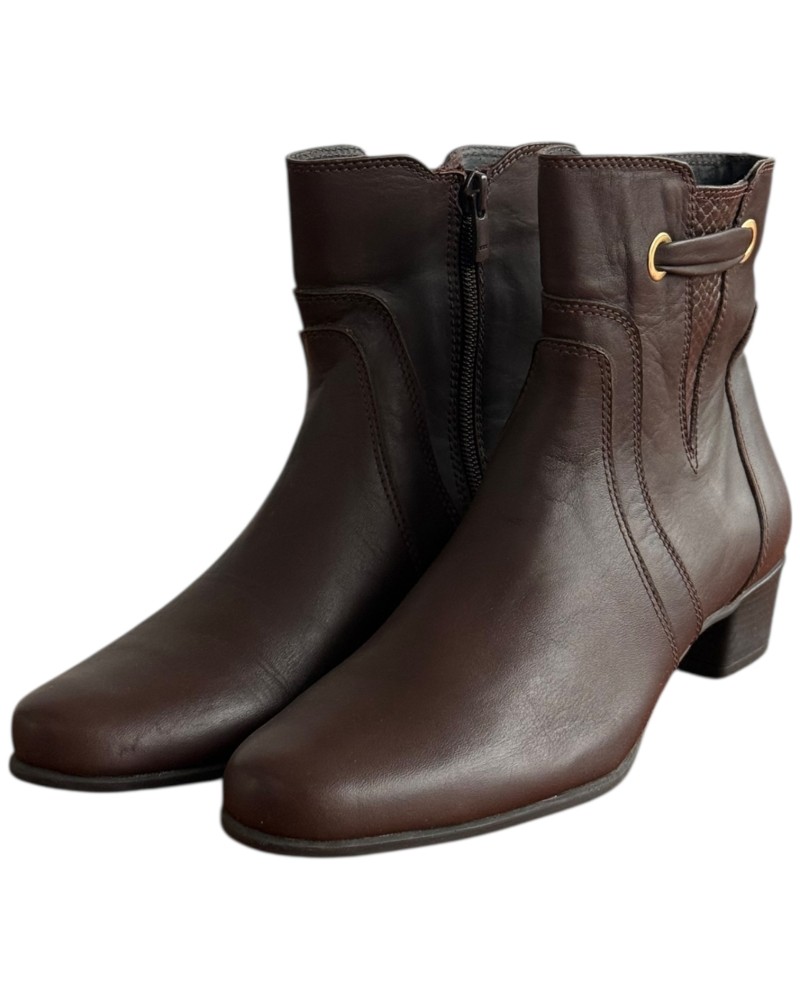 Δερμάτινο Γυναικείo Μποτάκι - F366