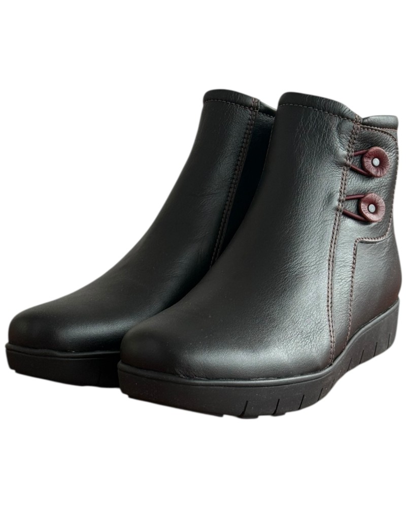 Δερμάτινο Γυναικείo Μποτάκι - F369