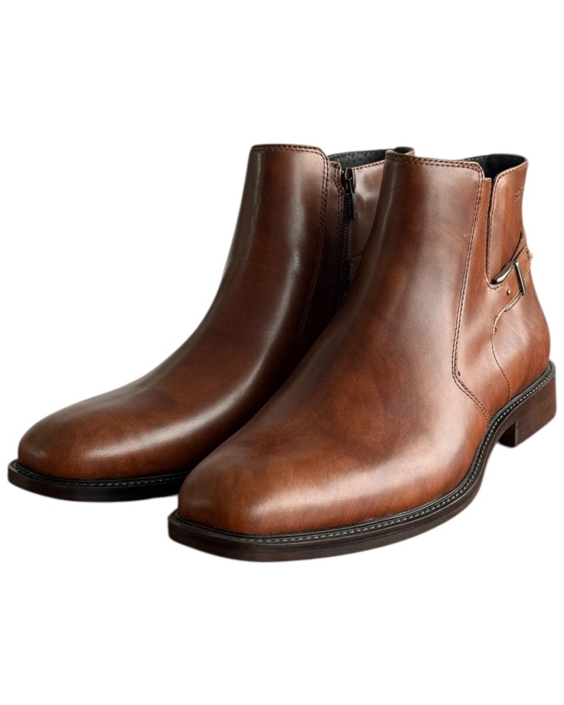  Δερμάτινο Ανδρικό Μποτάκι - F440