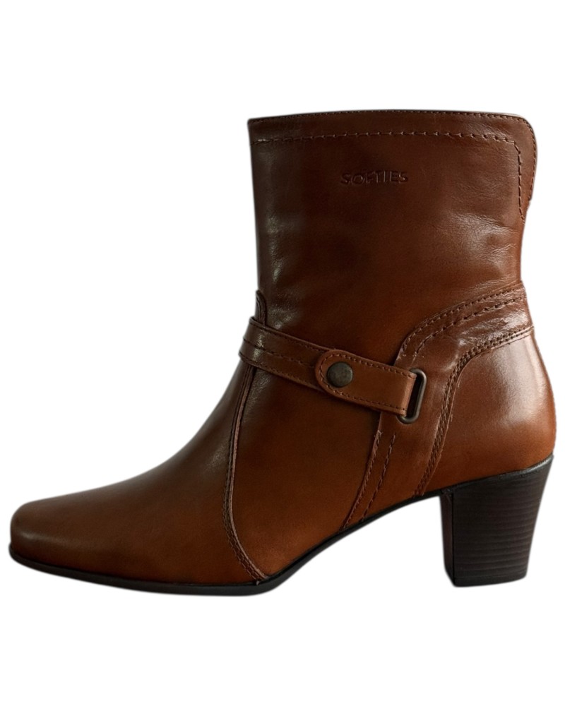 Δερμάτινο Γυναικείo Μποτάκι - F448