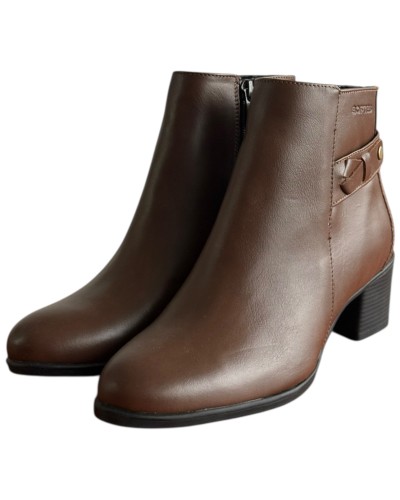 Δερμάτινο Γυναικείo Μποτάκι - F455