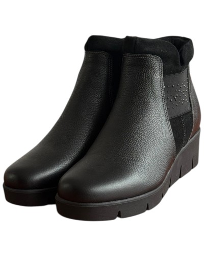 Δερμάτινο Γυναικείo Μποτάκι - F457