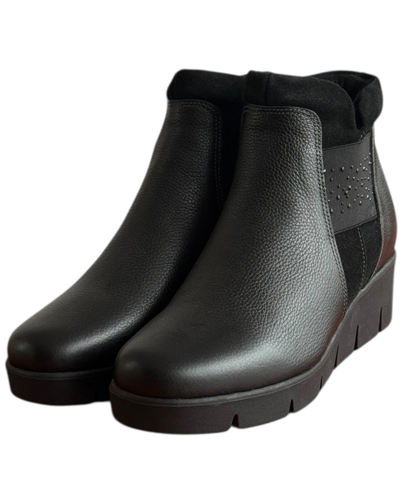 Δερμάτινο Γυναικείo Μποτάκι - F457