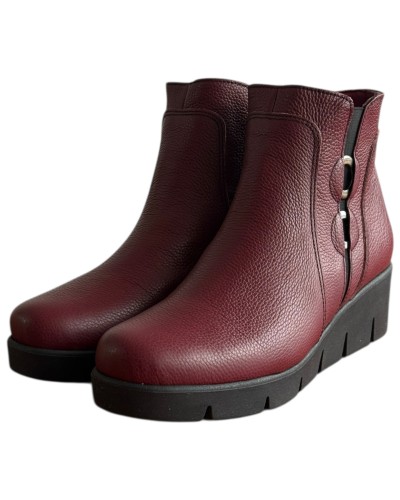 Δερμάτινο Γυναικείo Μποτάκι - F521