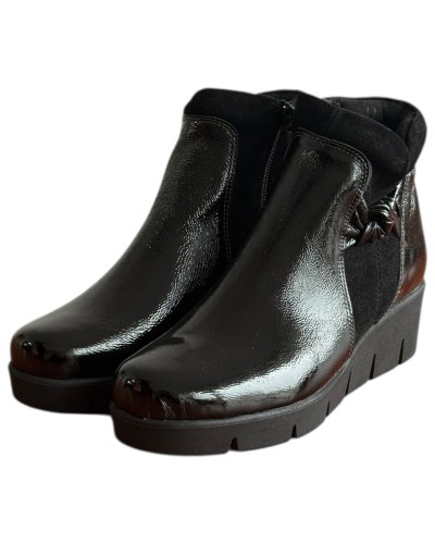 Δερμάτινο Γυναικείo Μποτάκι - F529