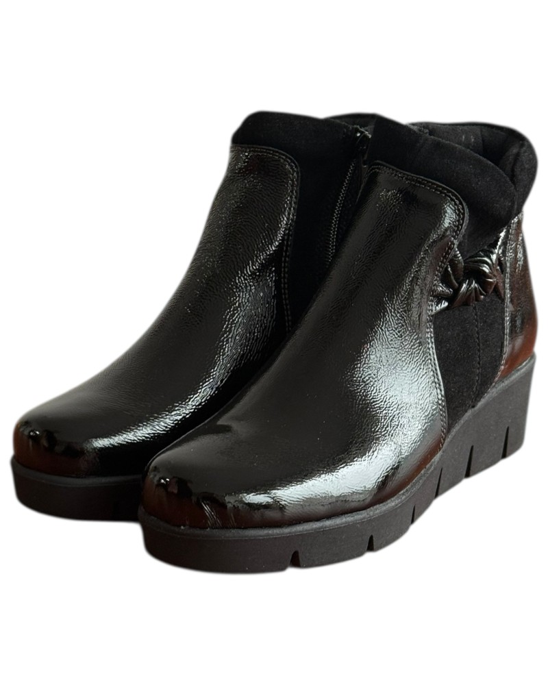 Δερμάτινο Γυναικείo Μποτάκι - F529