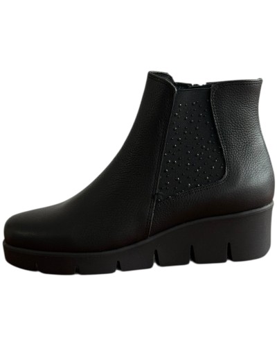 Δερμάτινο Γυναικείo Μποτάκι - F552