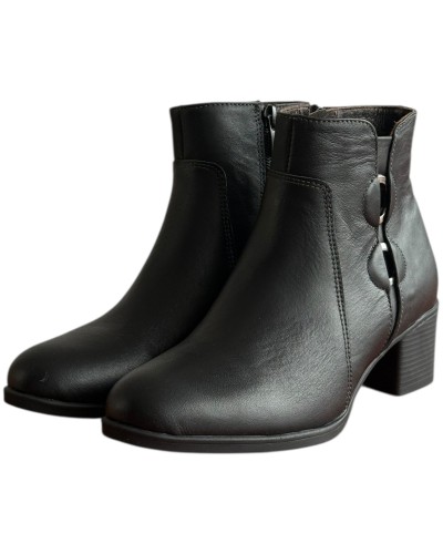 Δερμάτινο Γυναικείo Μποτάκι - F563