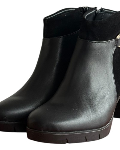 Δερμάτινο Γυναικείo Μποτάκι - F564