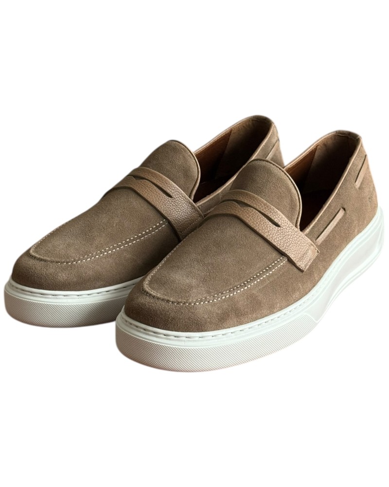  Δερμάτινο Ανδρικό Παπούτσι - F577