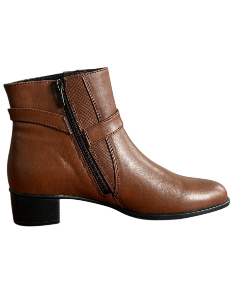 Δερμάτινο Γυναικείo Μποτάκι - F628