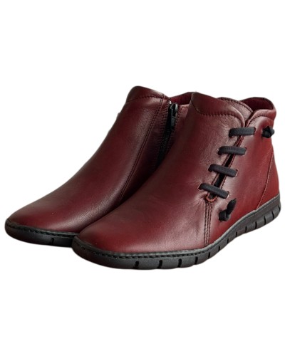 Δερμάτινο Γυναικείo Μποτάκι - F629