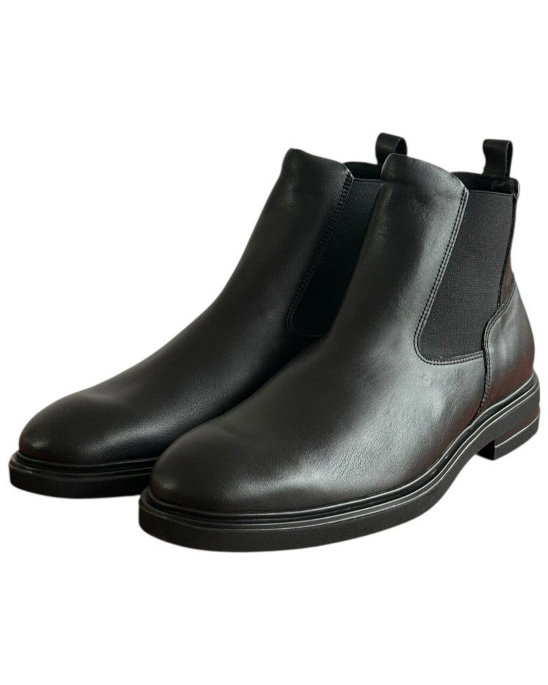  Δερμάτινο Ανδρικό Μποτάκι - F632