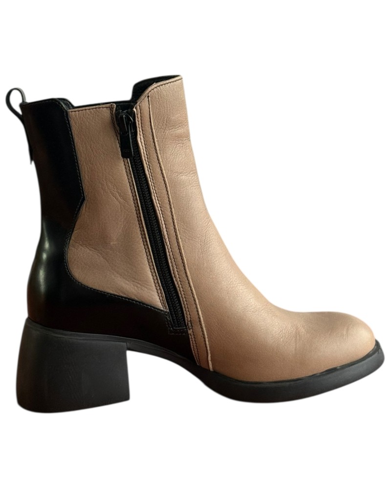 Δερμάτινο Γυναικείo Μποτάκι - F653