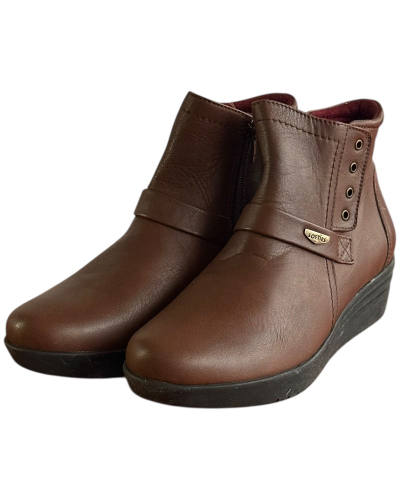 Δερμάτινο Γυναικείo Μποτάκι - F670