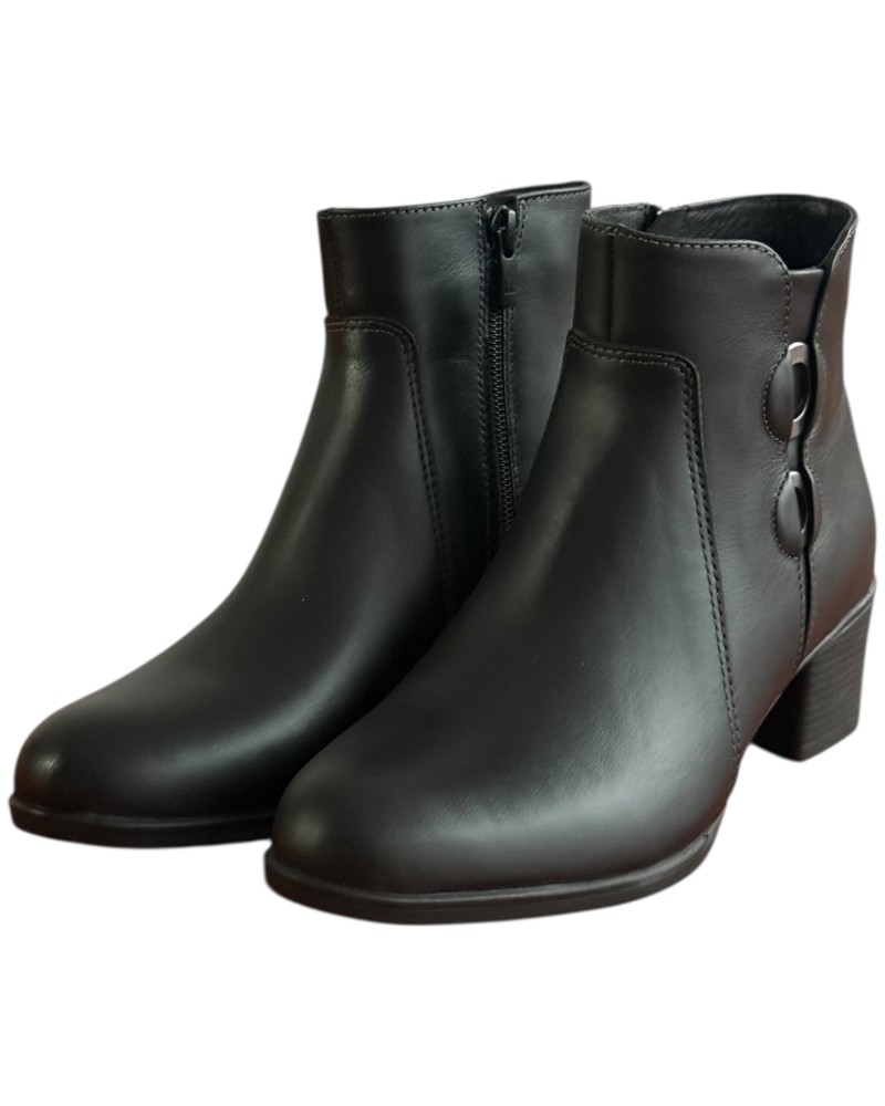 Δερμάτινο Γυναικείo Μποτάκι - F694