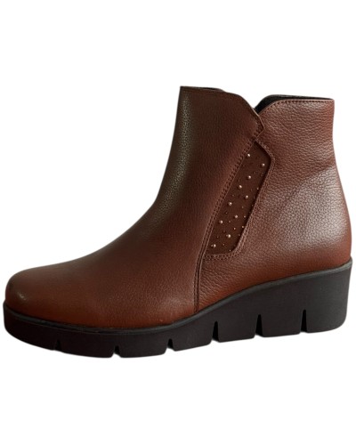 Δερμάτινο Γυναικείo Μποτάκι - F698