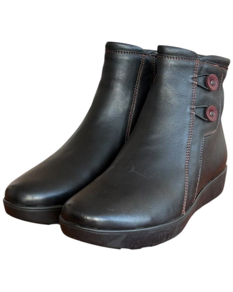 Δερμάτινο Γυναικείo Μποτάκι - F713