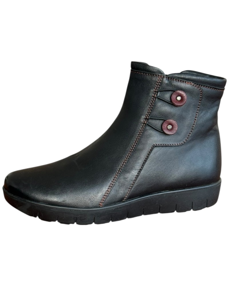 Δερμάτινο Γυναικείo Μποτάκι - F713