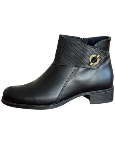 Δερμάτινο Γυναικείo Μποτάκι - F714