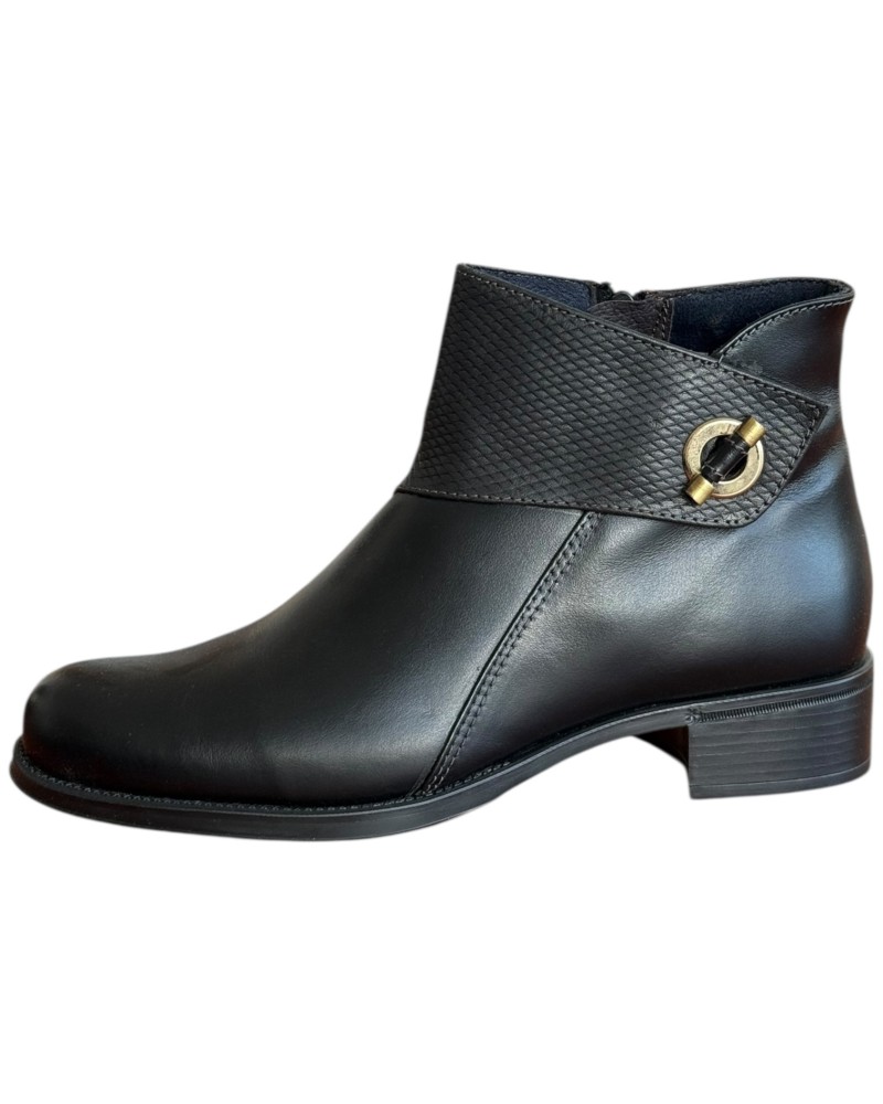 Δερμάτινο Γυναικείo Μποτάκι - F714