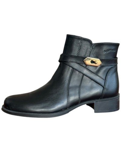 Δερμάτινο Γυναικείo Μποτάκι - F715