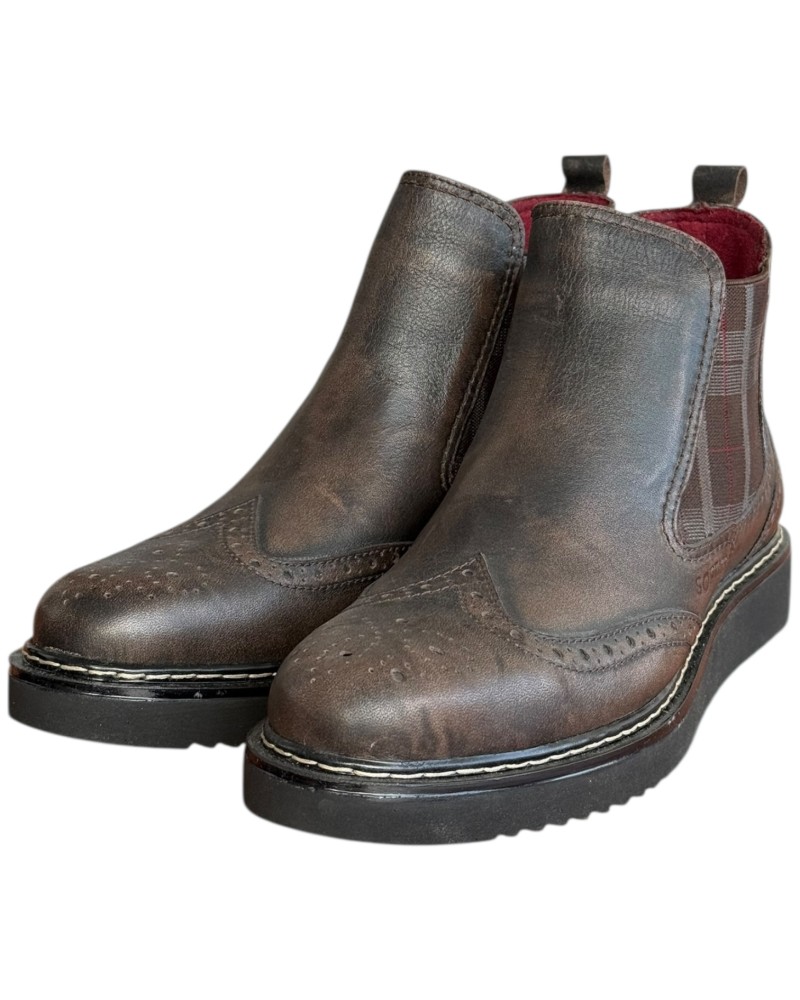  Δερμάτινο Ανδρικό Μποτάκι - F727