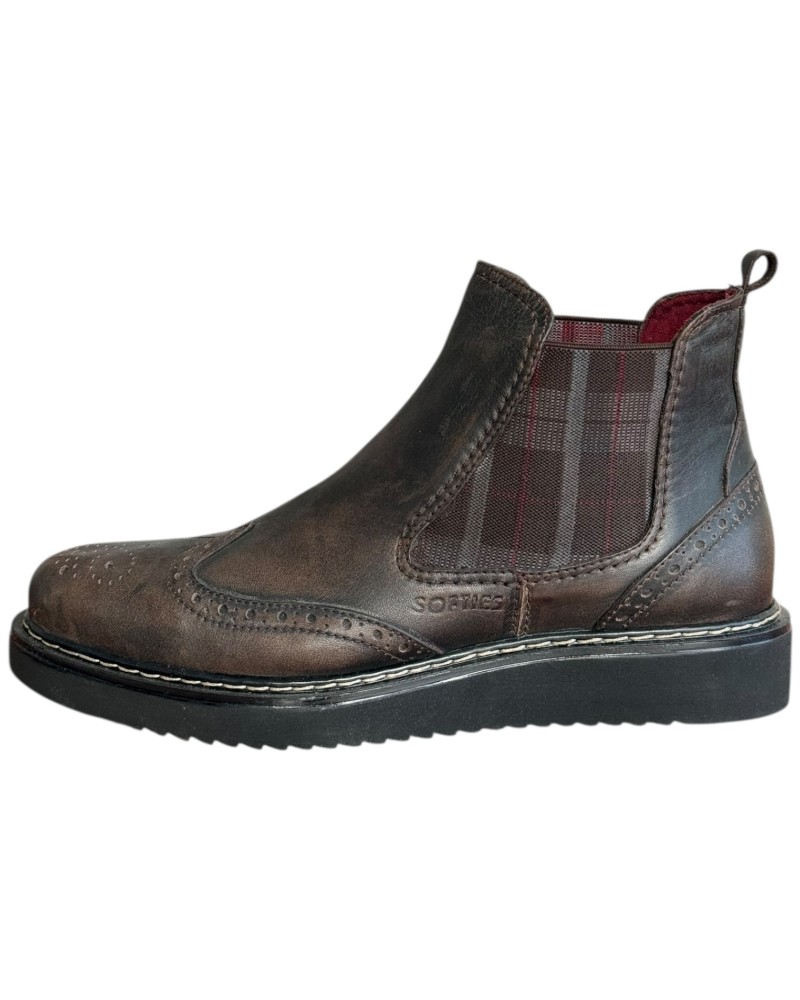  Δερμάτινο Ανδρικό Μποτάκι - F727