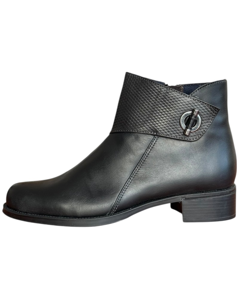 Δερμάτινο Γυναικείo Μποτάκι - F728