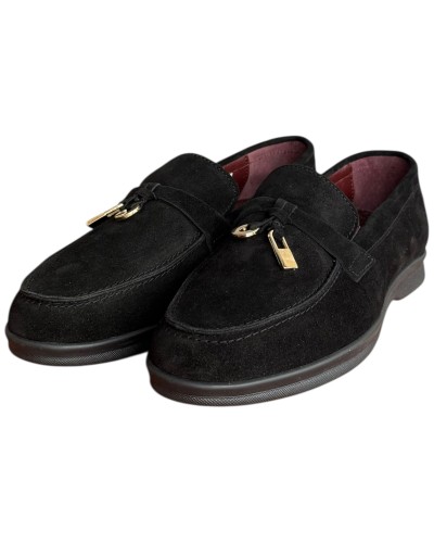  Δερμάτινο Γυναικείo Μοκασίνι - F780