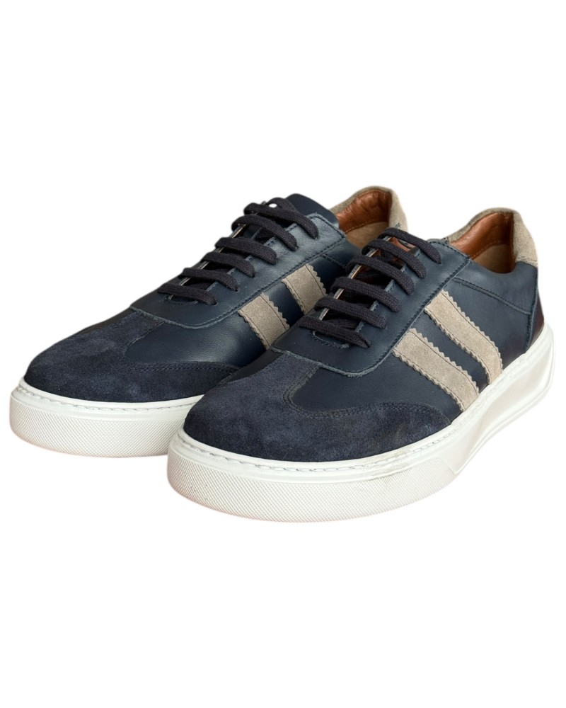  Δερμάτινο Ανδρικό Sneaker- F829